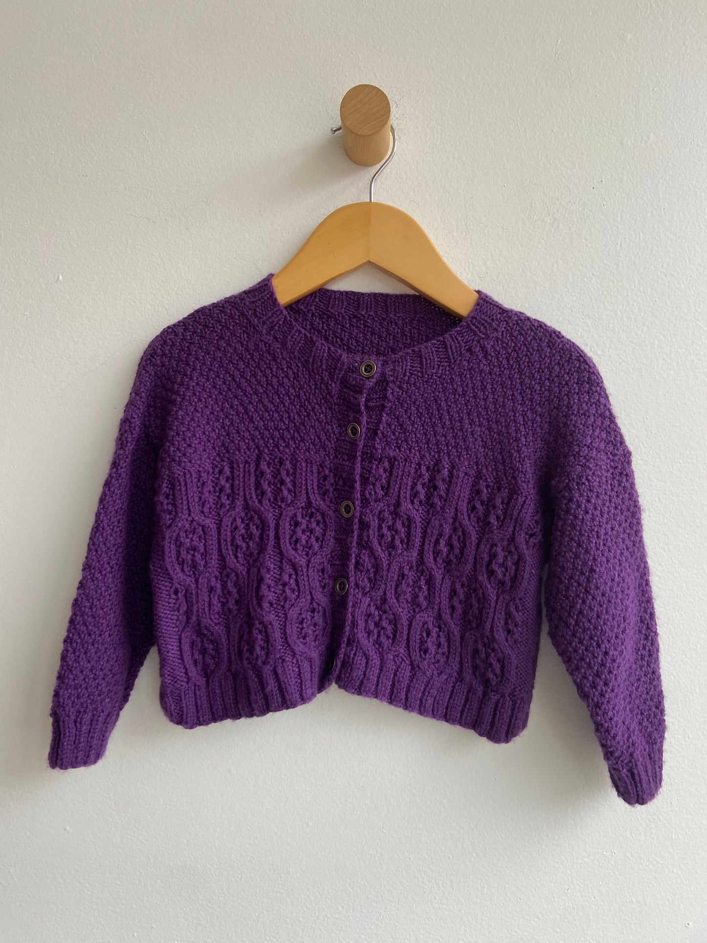 Hand-knit sweater sz 2/4