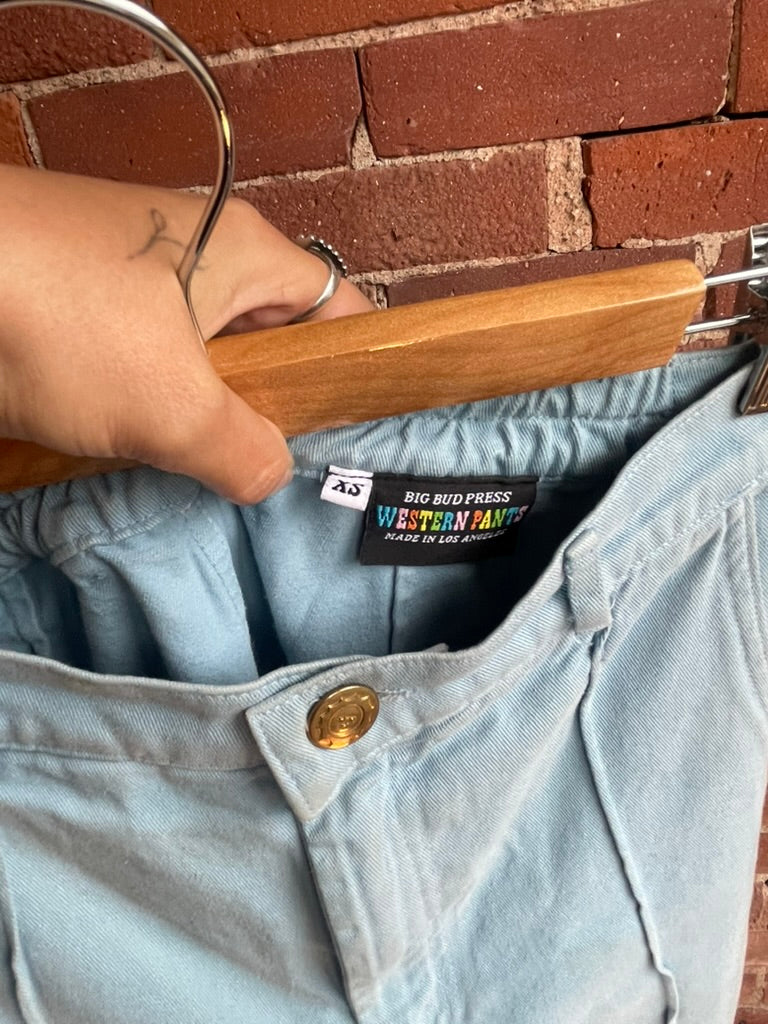 Big Bud Press Western Pants Light Blue SS1