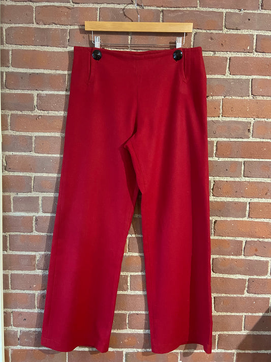 Red wool sailor trousers SS 2