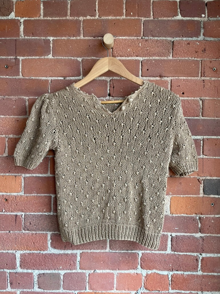 Vintage Crochet Short Sleeve Top SS1