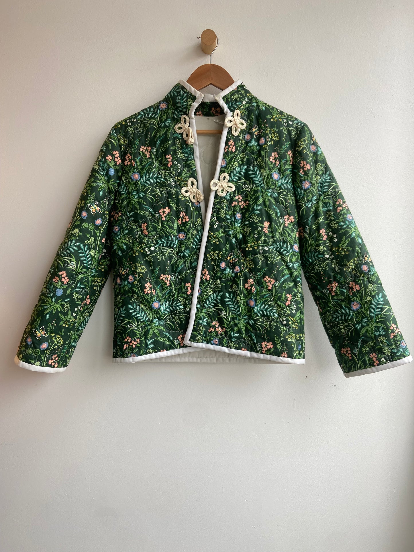 Green garden quilted jacket SS 1