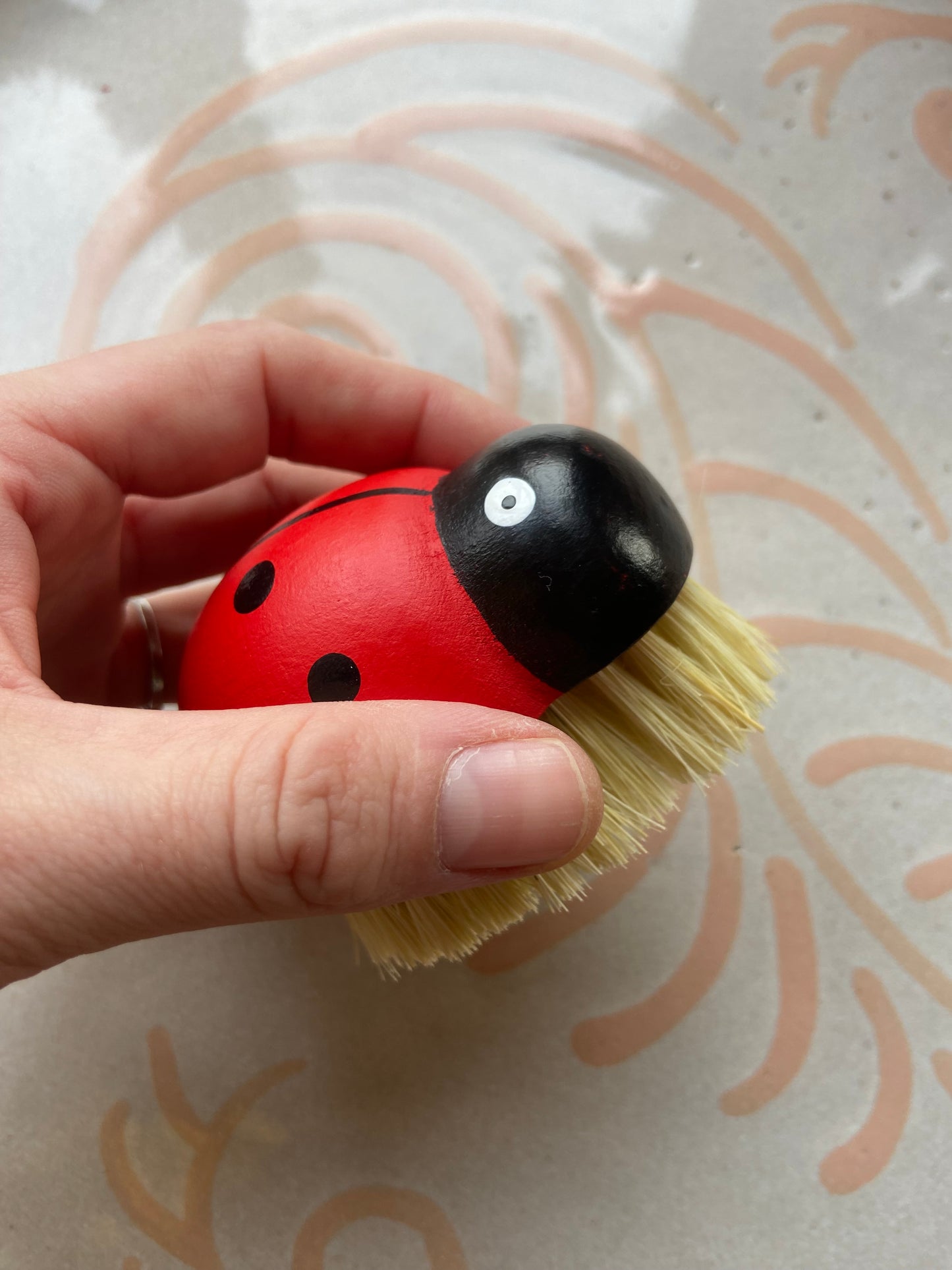 Ladybug scrubber brush