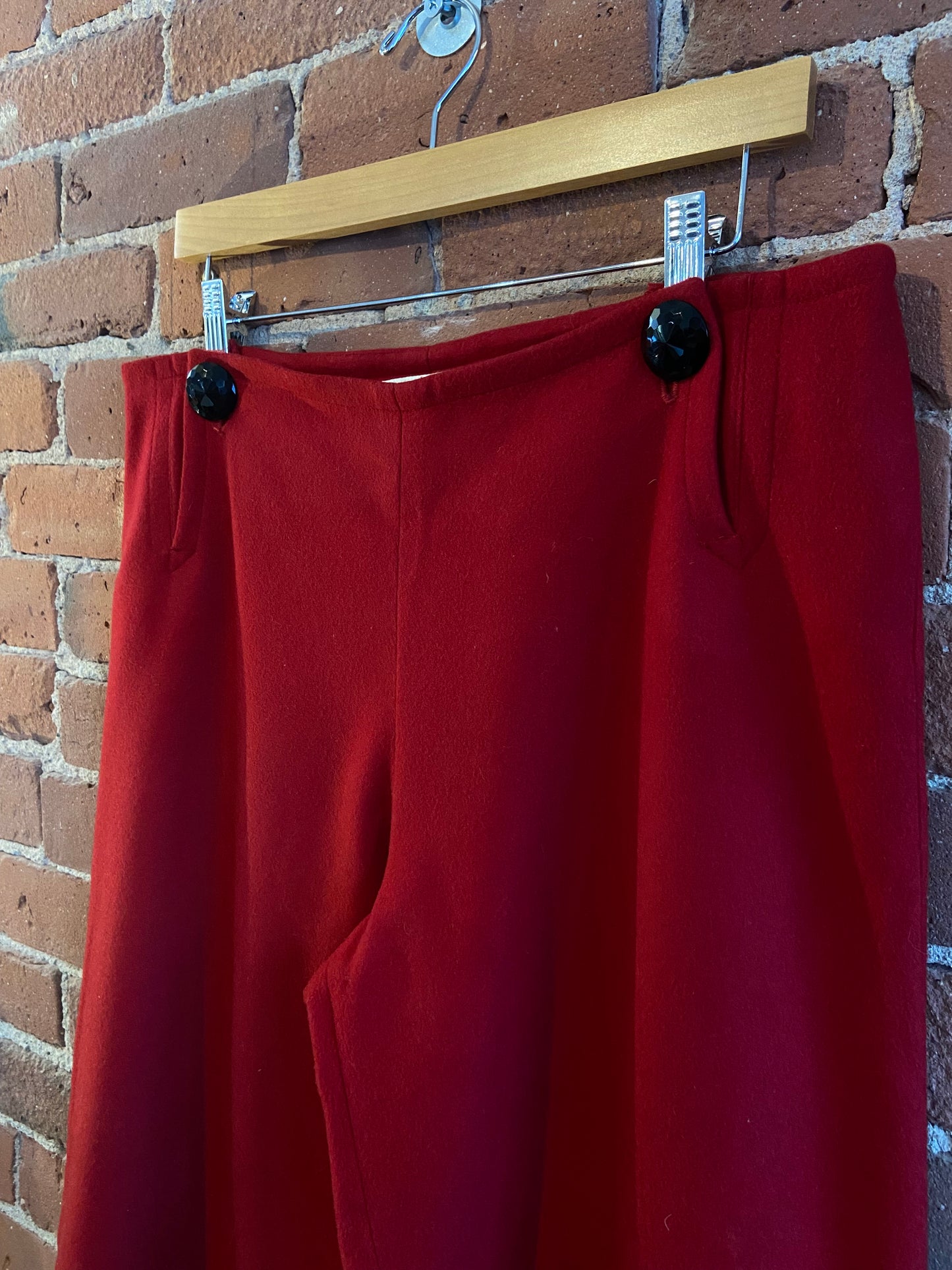 Red wool sailor trousers SS 2