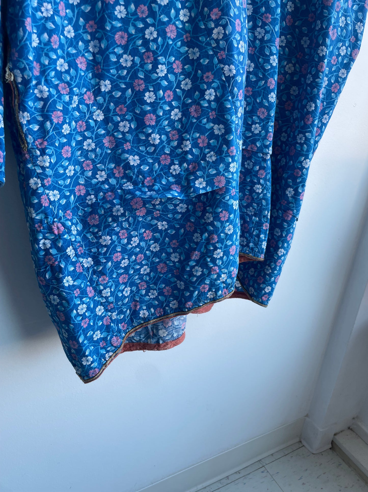 Blue Floral Tunic Dress SS1-3