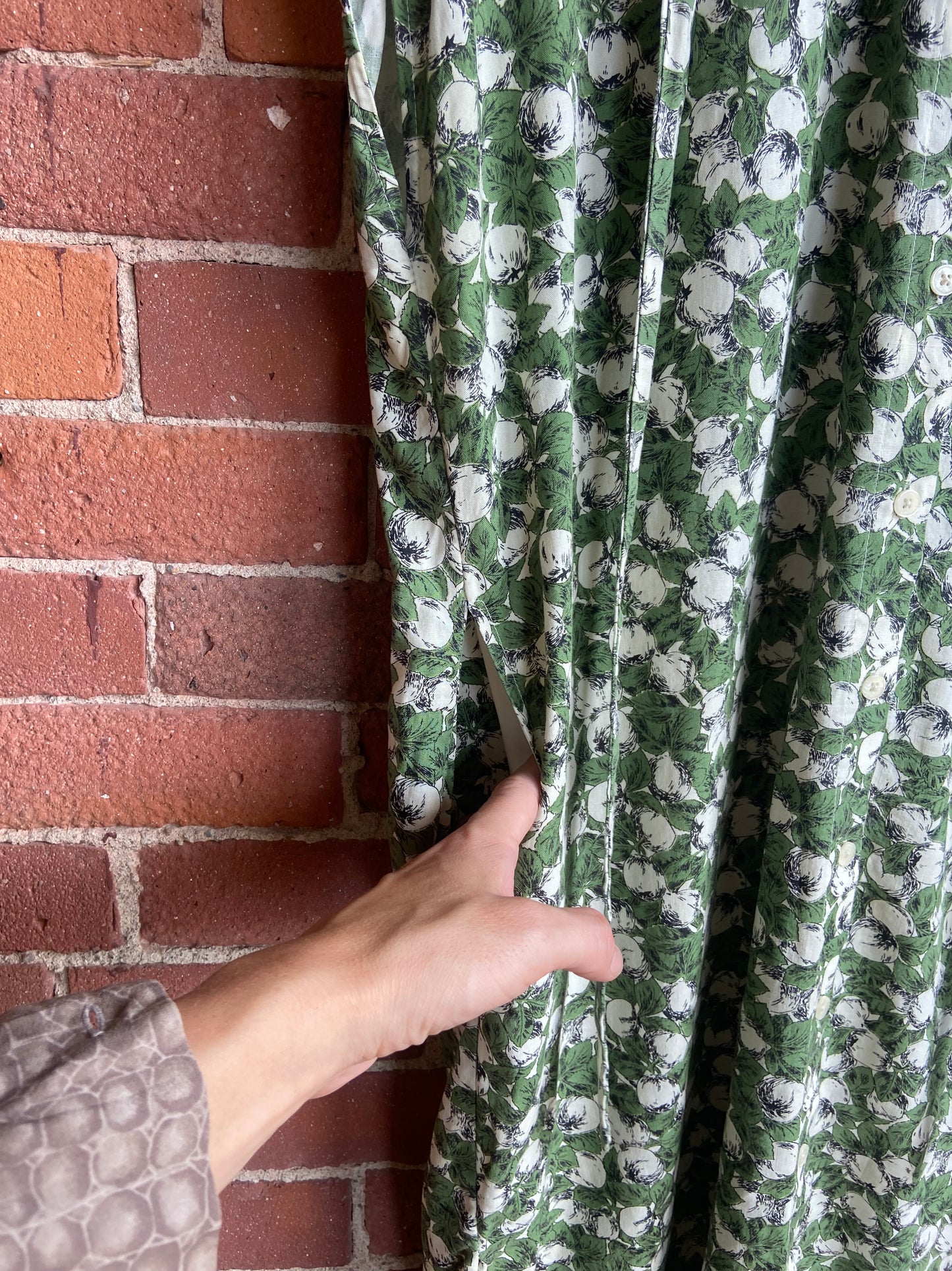 Frank and Oak green patterned frock SS 2