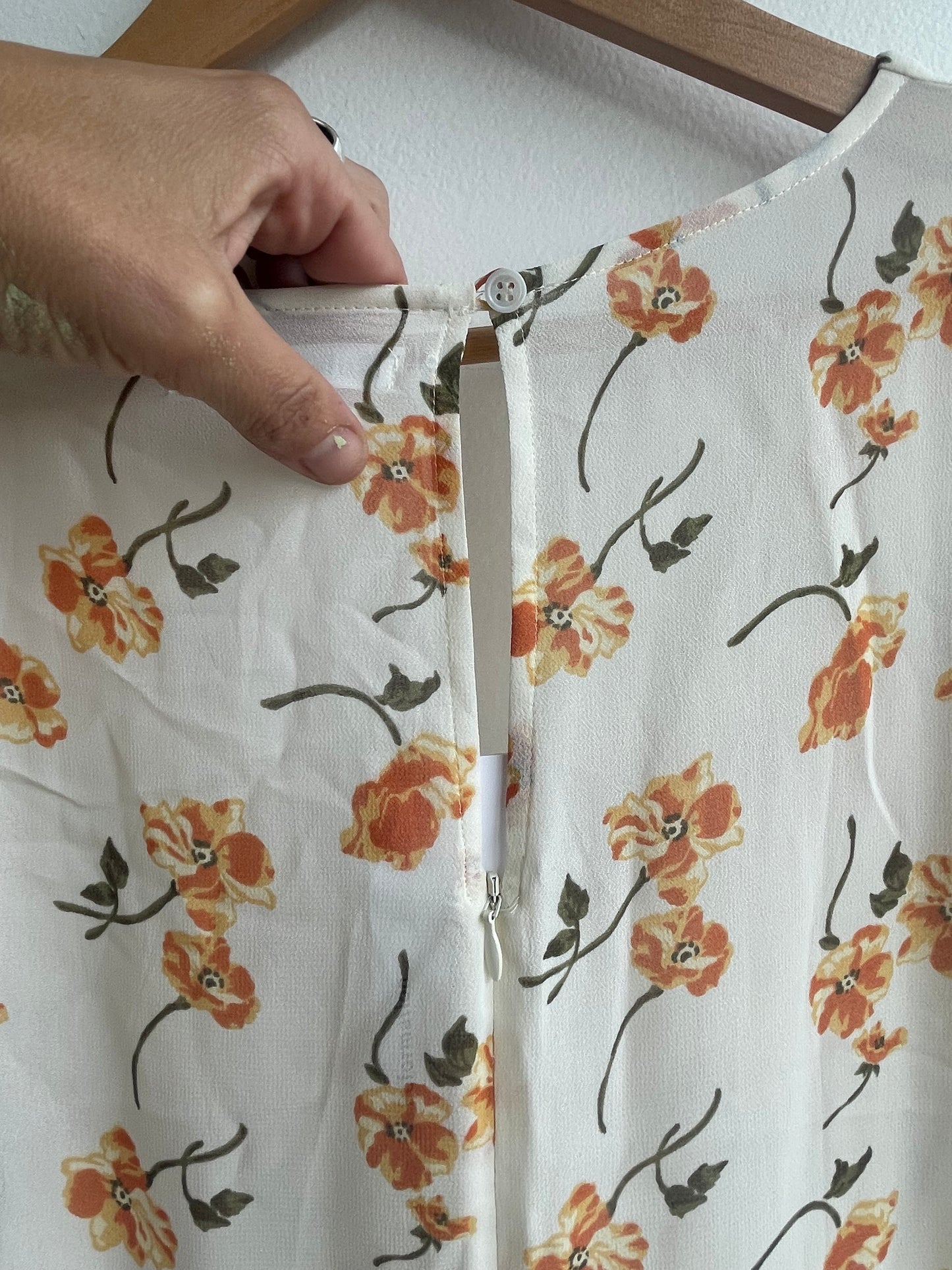 Tiered poppy print Reformation dress SS1