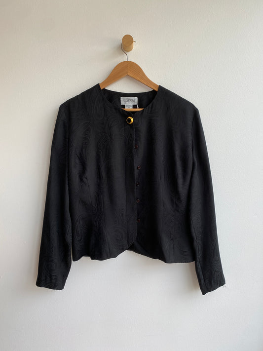 Black silk jacket SS2
