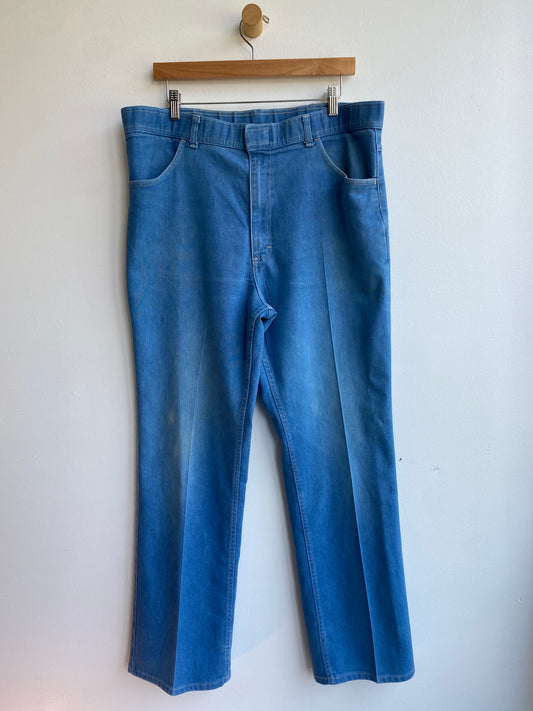 Soft medium wash unbranded jeans SS3