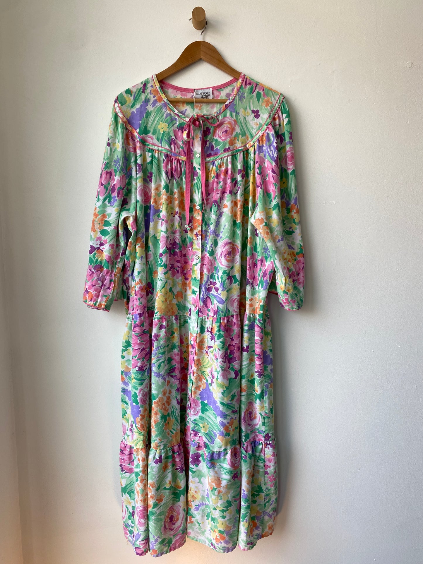 Floral button-up house dress SS3