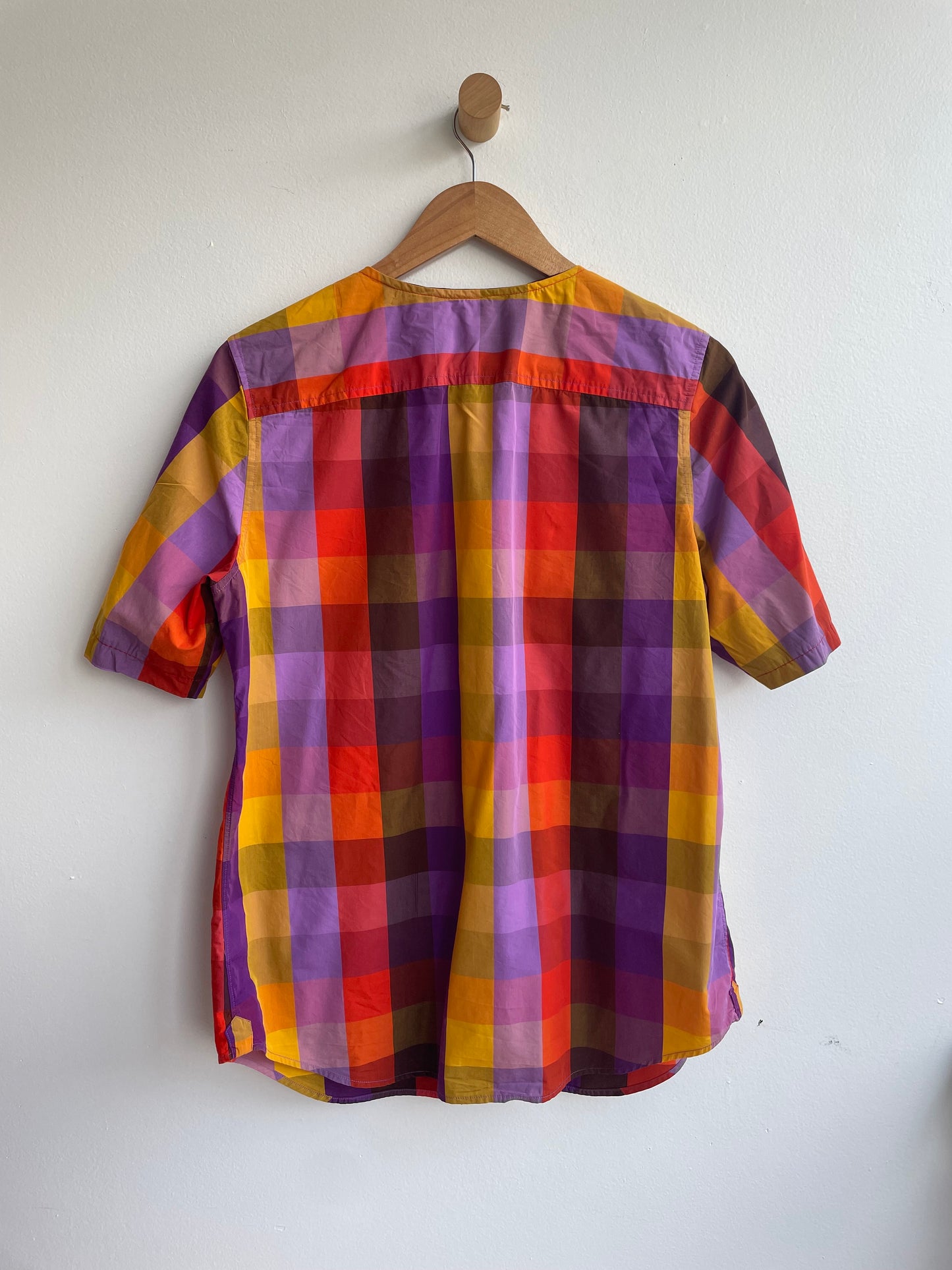 Plaid Button-up T