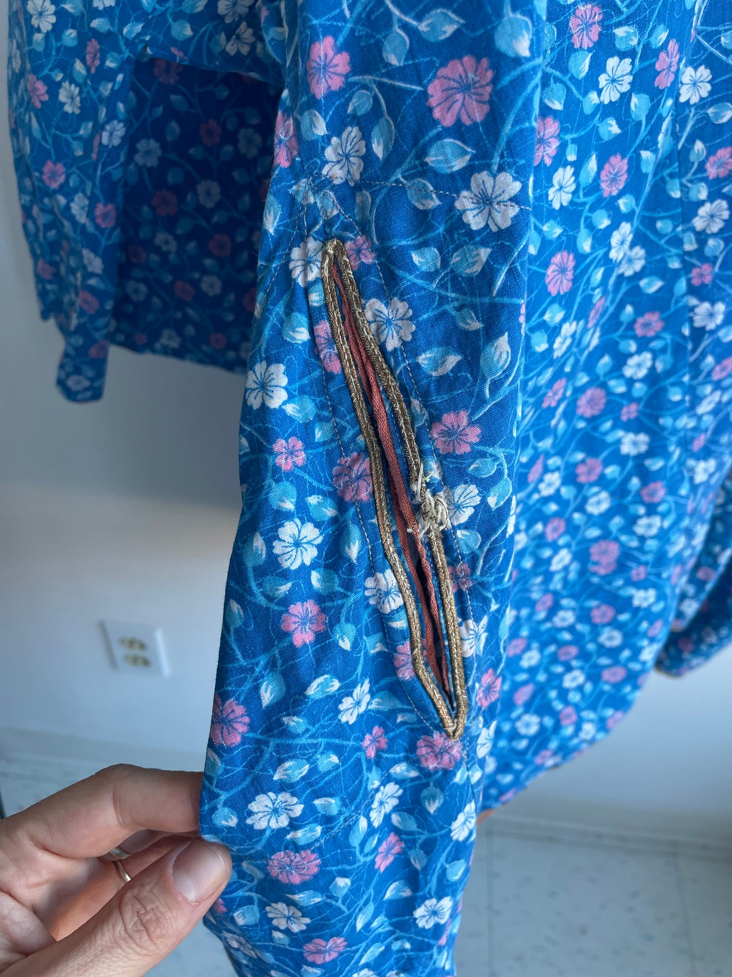Blue Floral Tunic Dress SS1-3