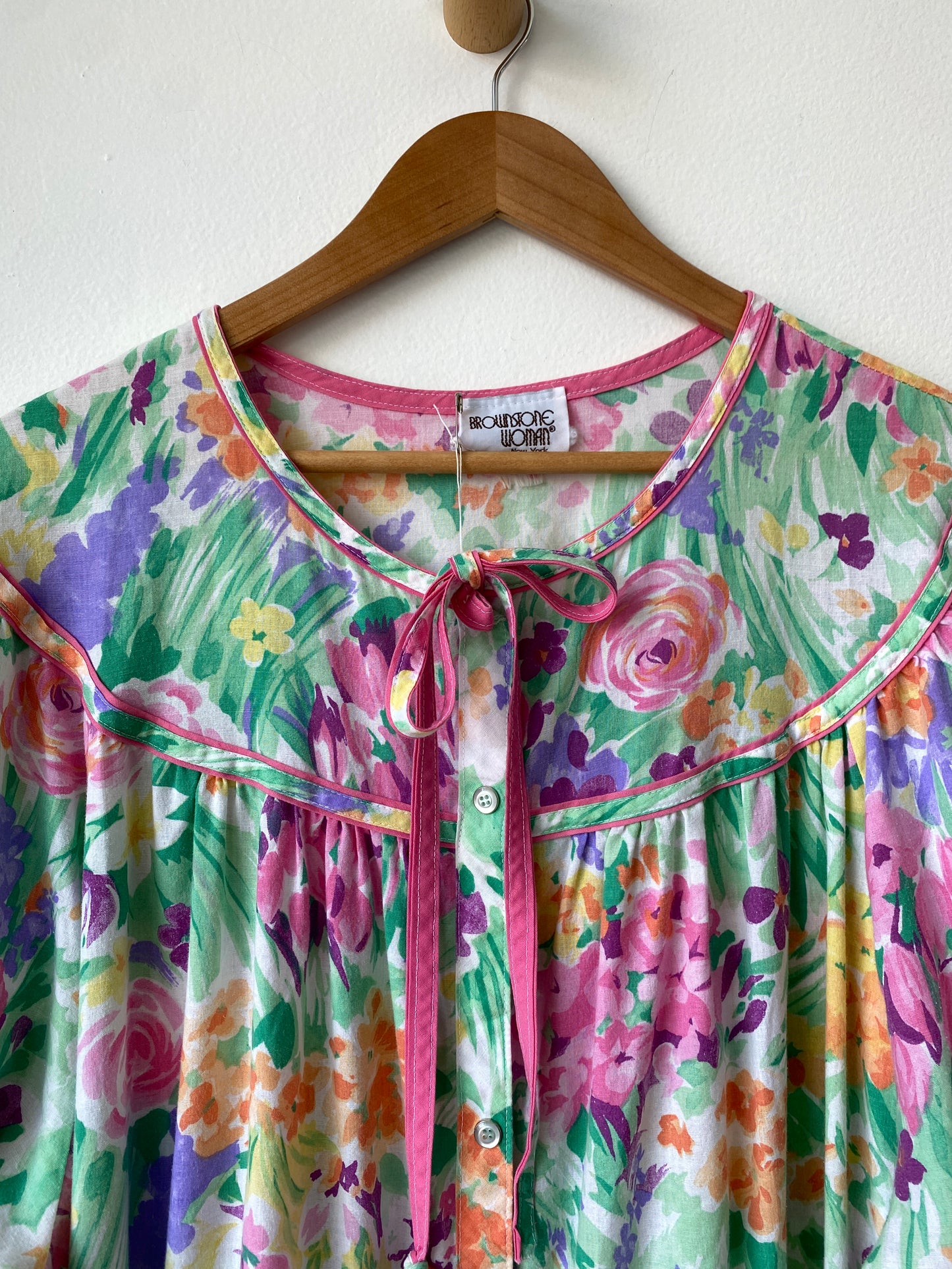 Floral button-up house dress SS3