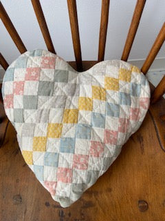 Little ones quilted heart pillow
