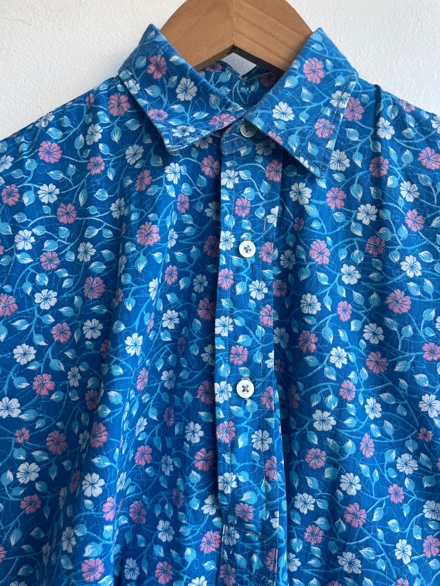 Blue Floral Shirt SS2
