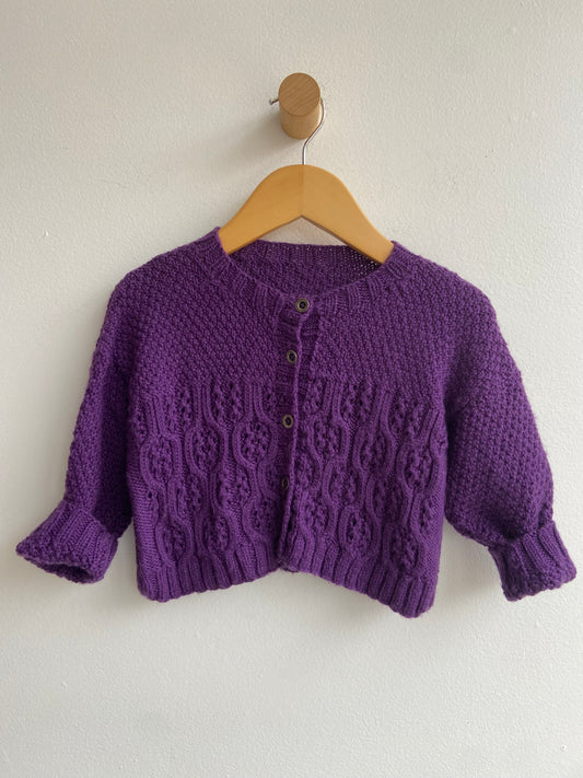 Hand-knit sweater sz 2/4