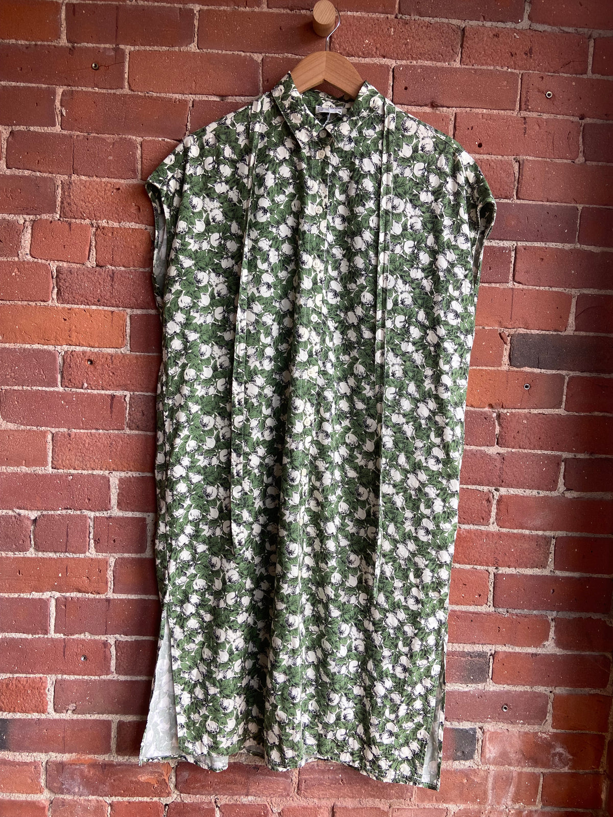 Frank and Oak green patterned frock SS 2