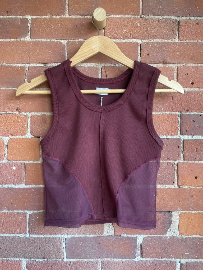 Elyse on Mars Combo Tank no. 2 Maroon SS1-3
