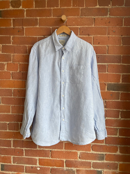 ‘Bean Linen Button Down