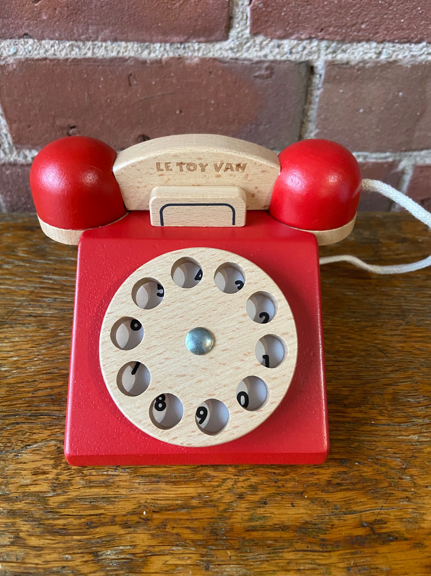 Vintage wooden telephone