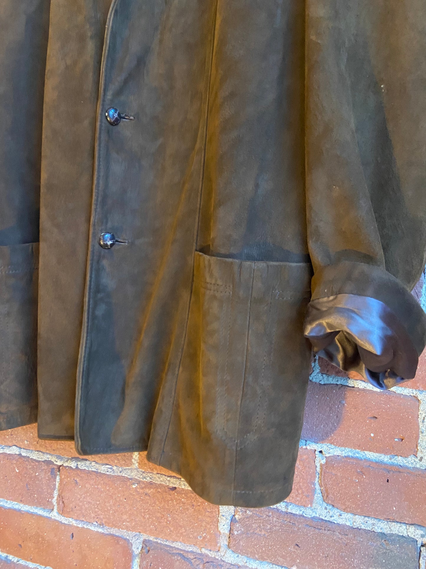 Beautiful brown suede jacket SS. 2-3 (Now $92)