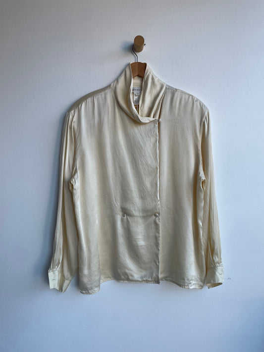 Cream Silk Blouse SS1-2