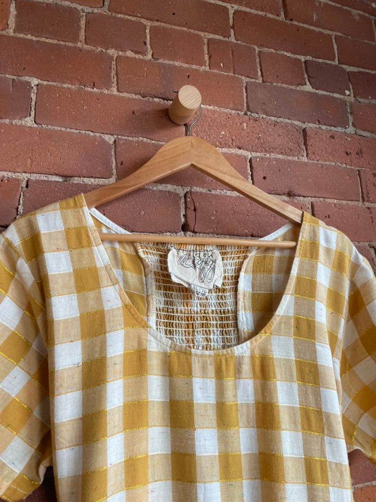 Ace & Jig Yellow Check Dress SS2-3