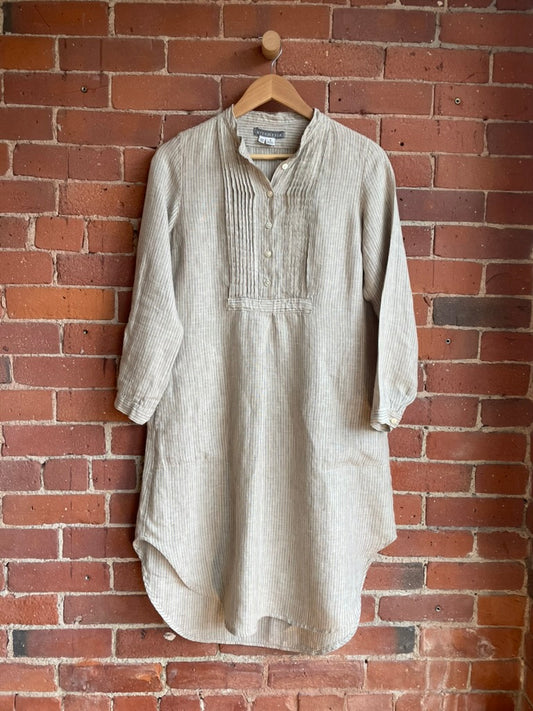 Artemesia Oatmeal Linen Frock SS1-2