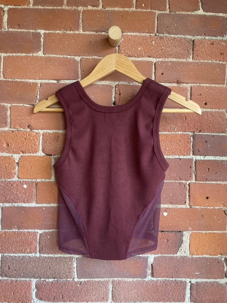 Elyse on Mars Combo Tank no. 2 Maroon SS1-3