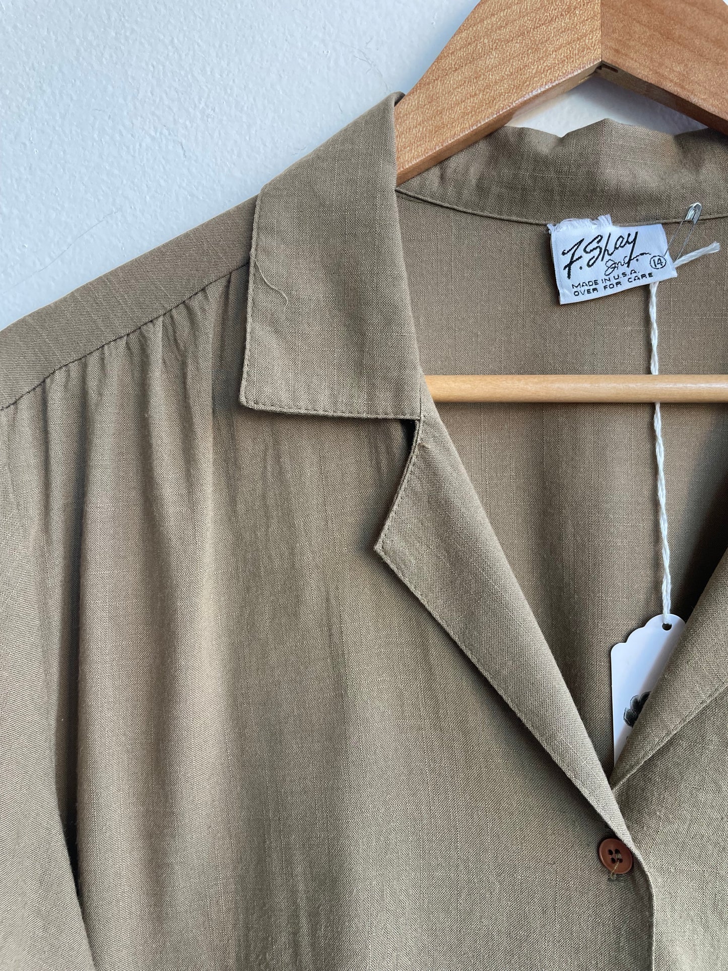 Brown Short-Sleeved Shirt SS1-2