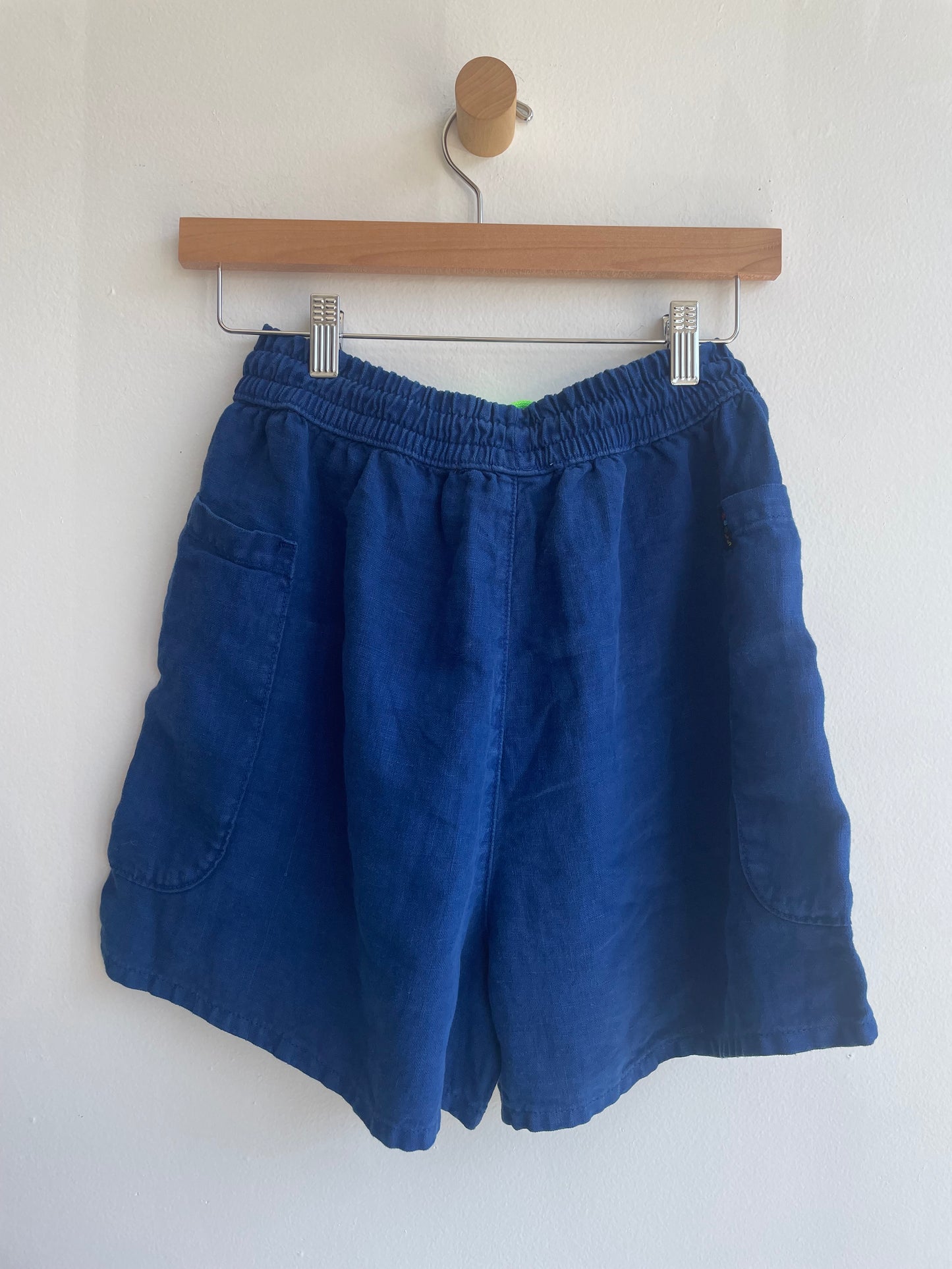 Marked down from $120: Meals  F.D.A. Blueberry Linen Shorts