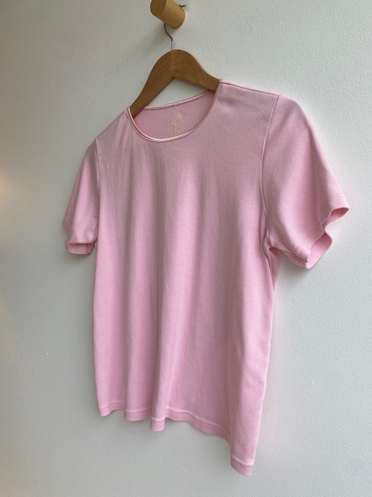 Baby pink cropped tee SS2