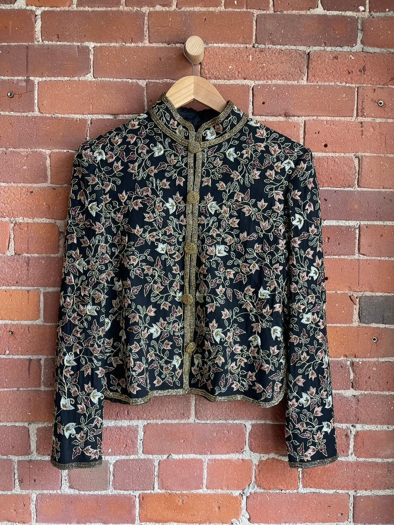 Vintage Silk Beaded Jacket SS1