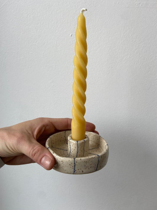 Ash & Clay ceramic candlestick holder