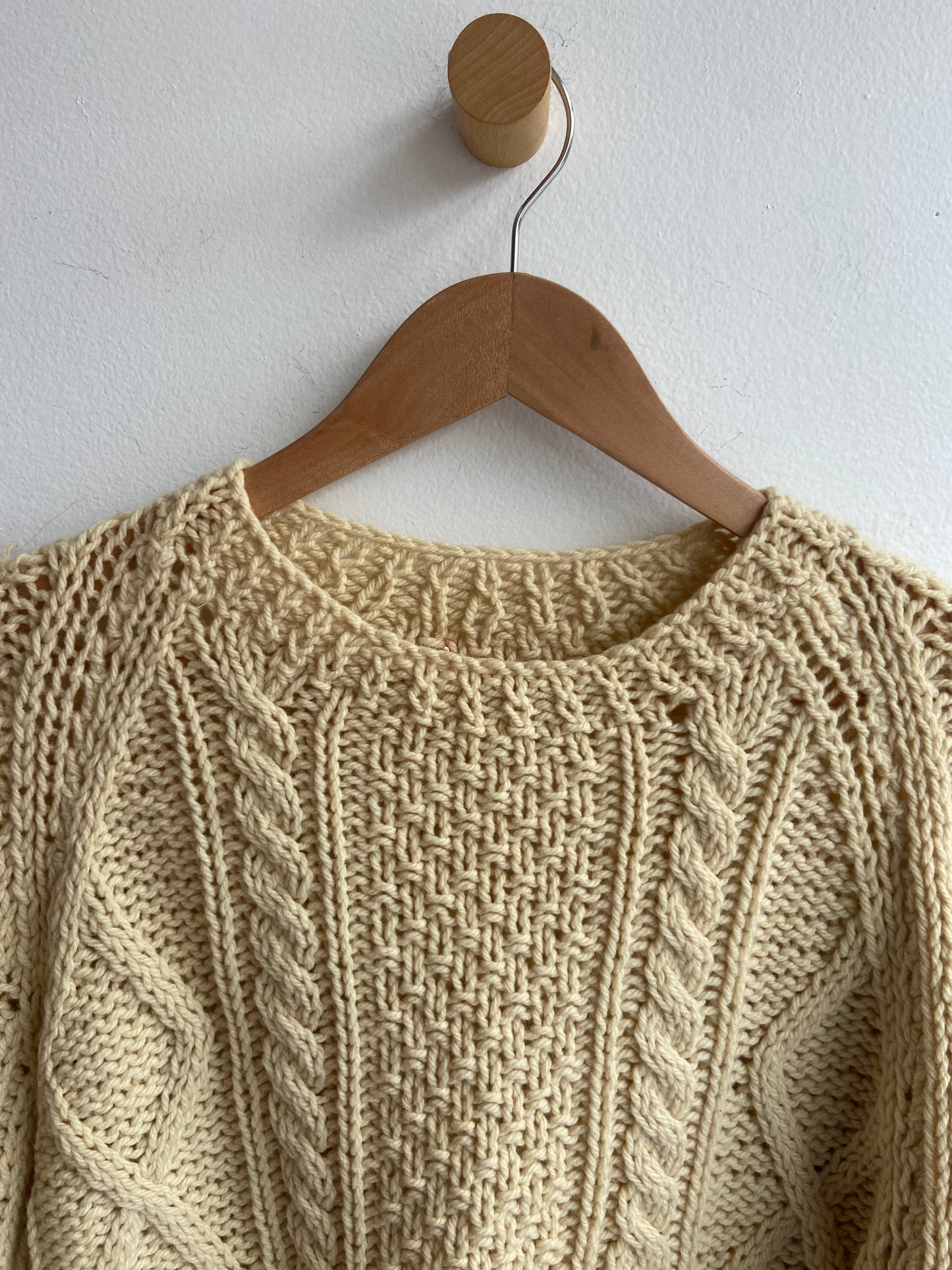 Off-white Italian Wool Cable knit Sweater SS1-2