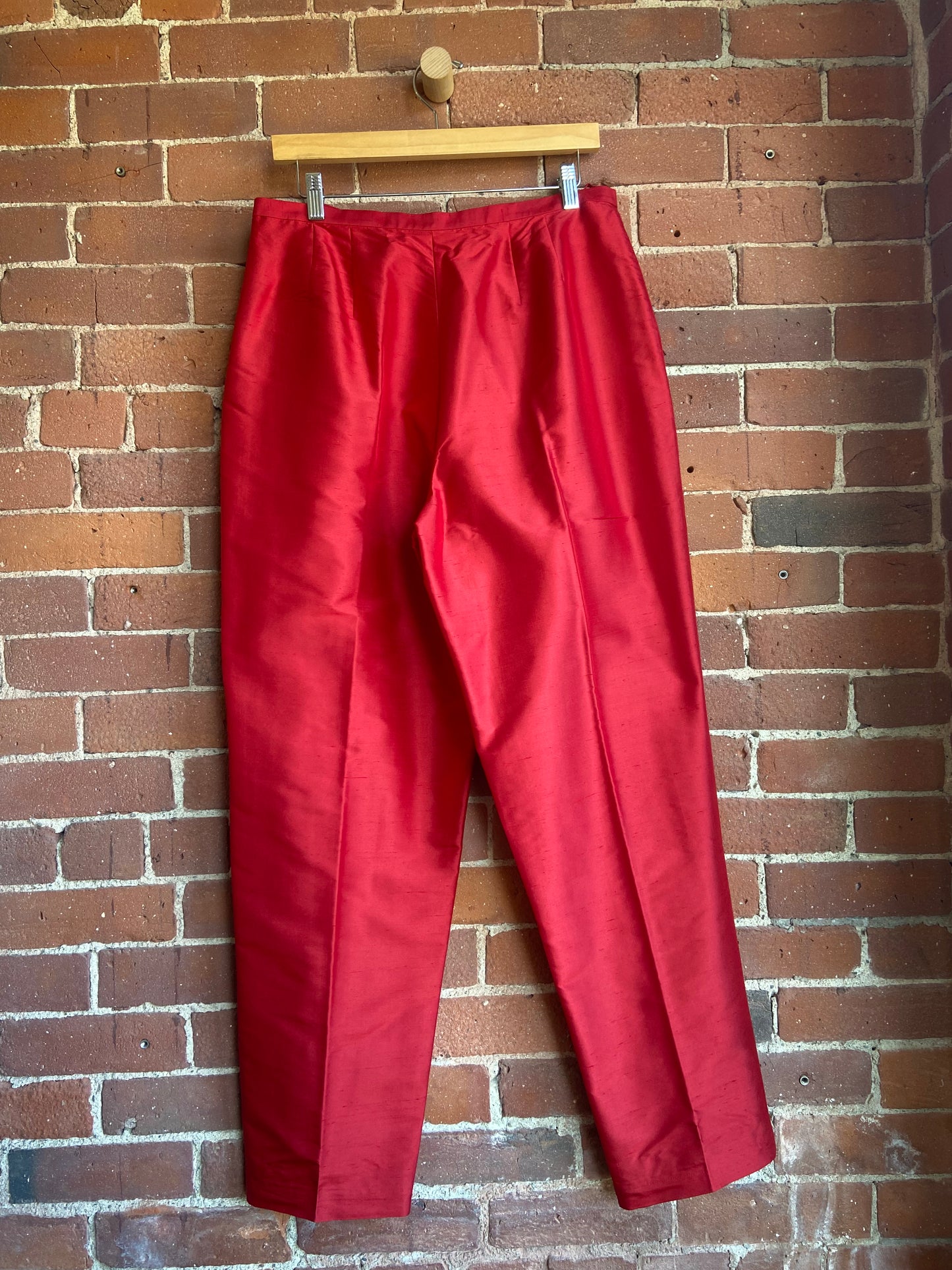 Red silk pants SS 2