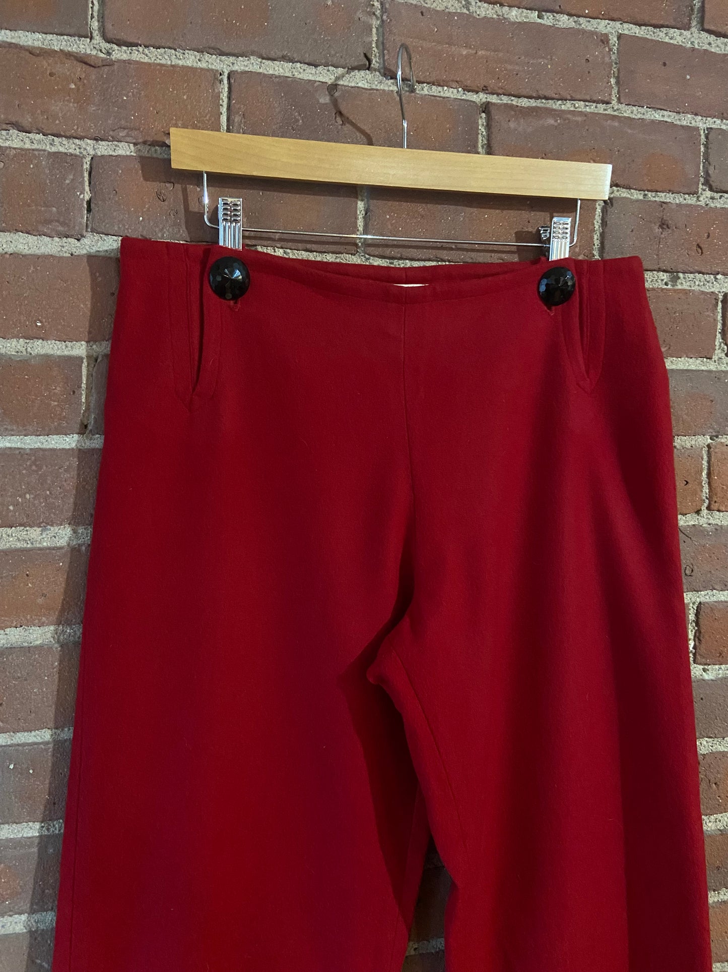 Red wool sailor trousers SS 2