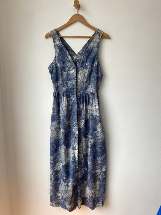 Sleeveless floral summer maxi dress SS1-2