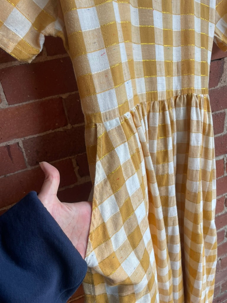 Ace & Jig Yellow Check Dress SS2-3