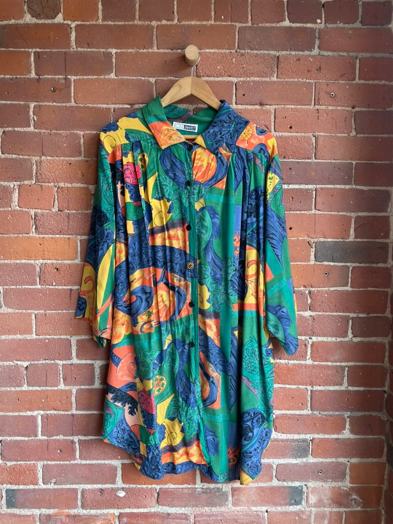 Vintage Silk Button Down SS1-3