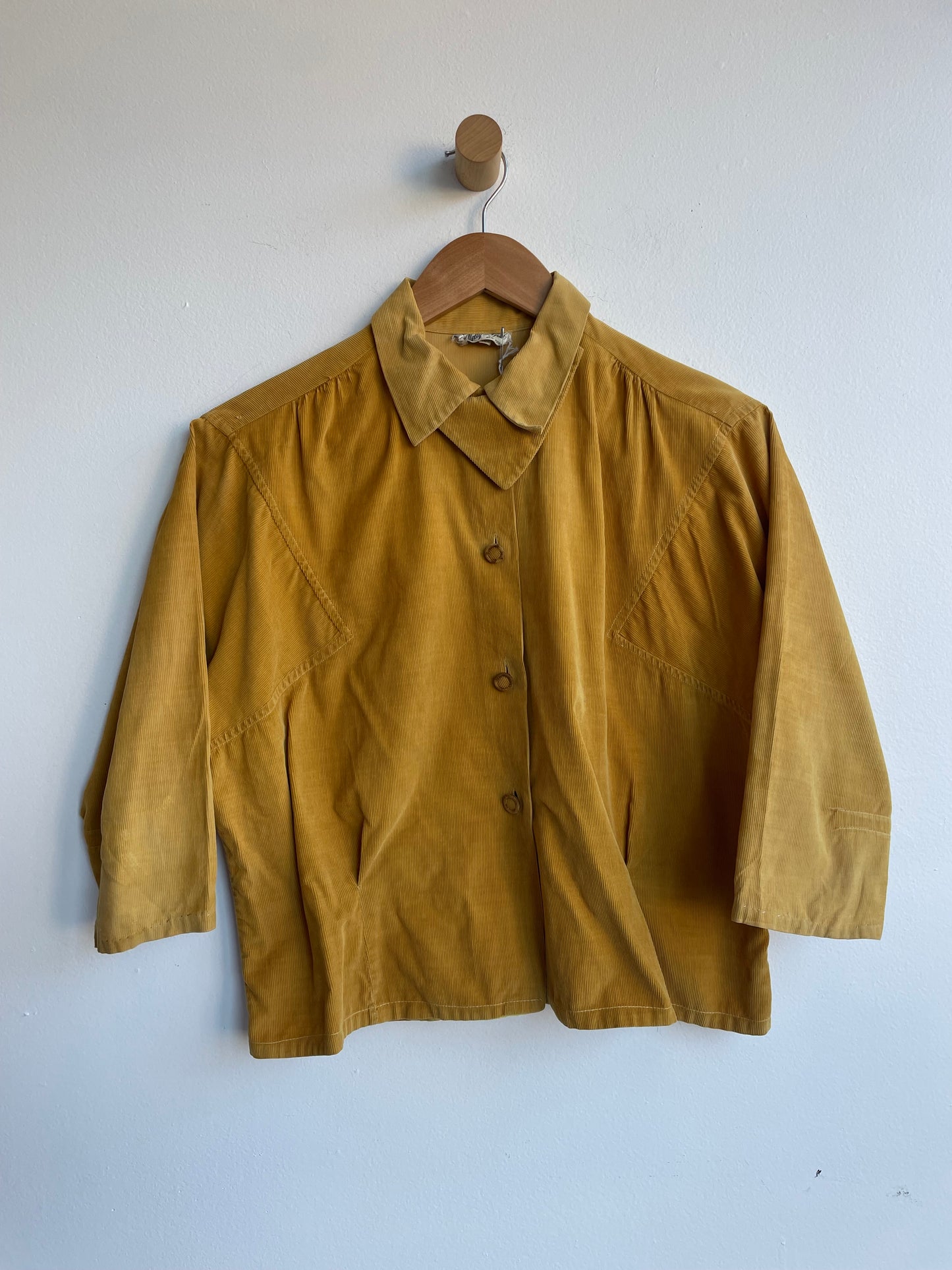 Mustard Corduroy Blouse SS1