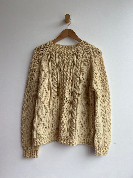Off-white Italian Wool Cable knit Sweater SS1-2