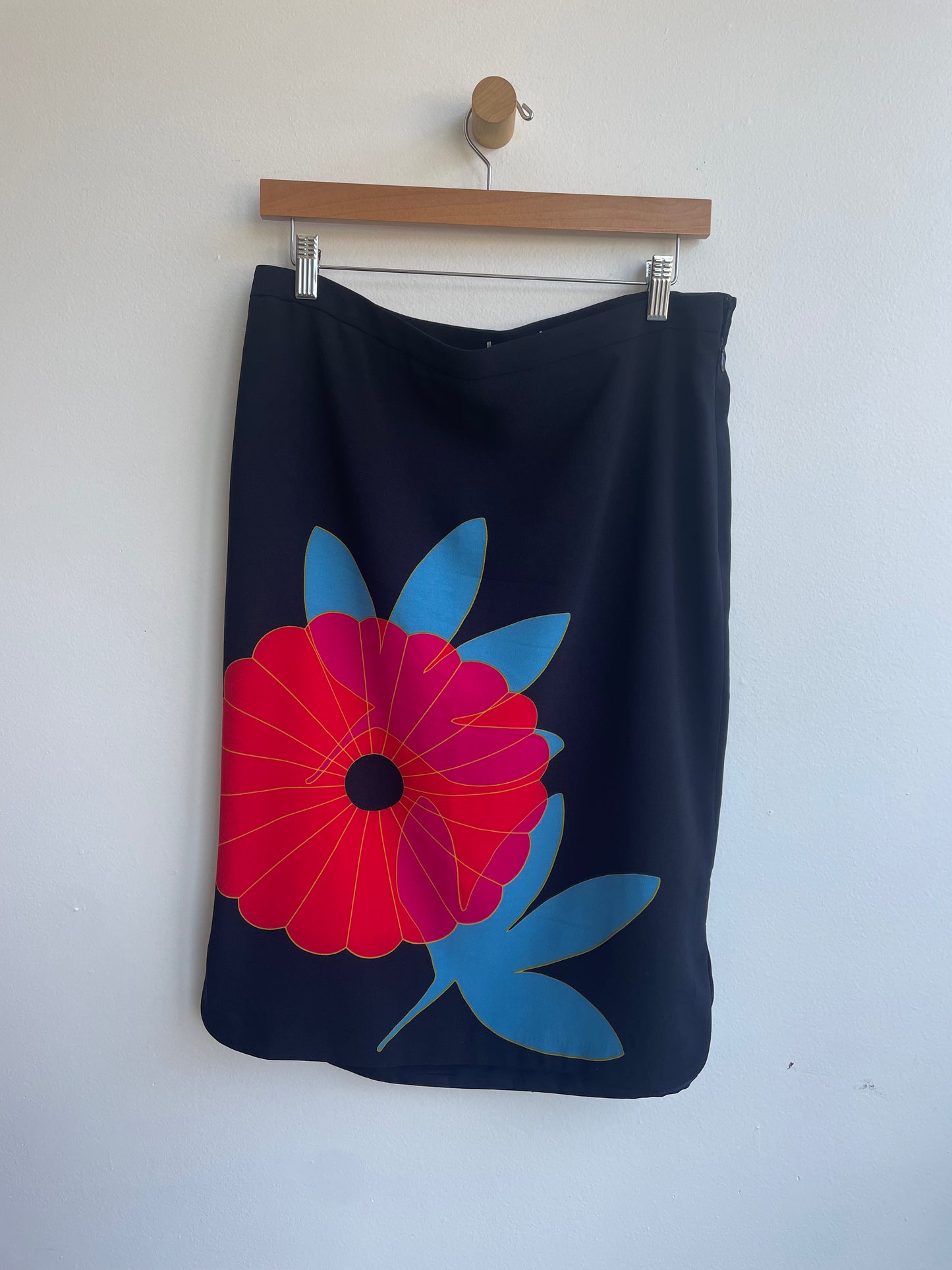 Black Skirt with Red Flower SS2