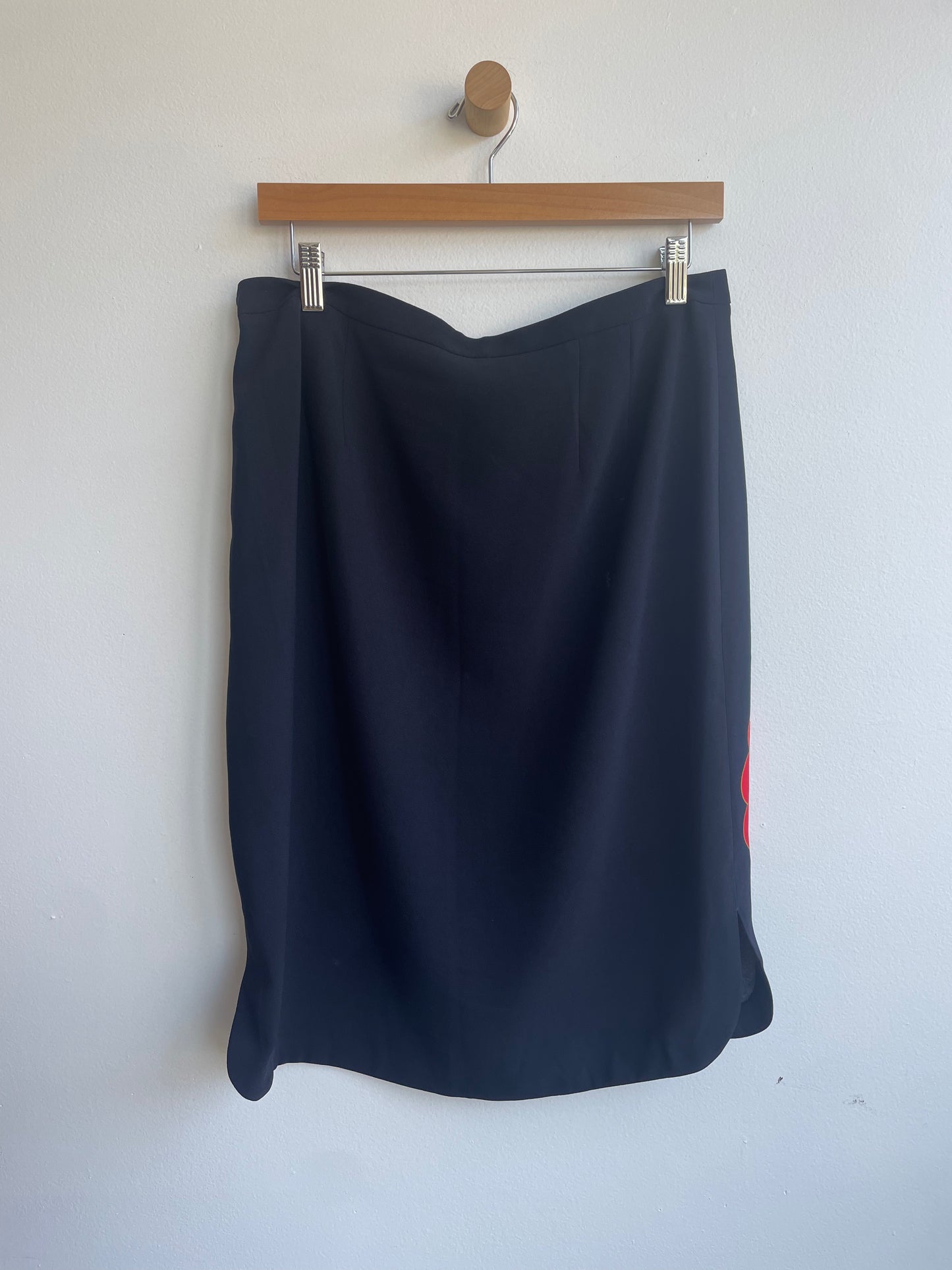 Black Skirt with Red Flower SS2