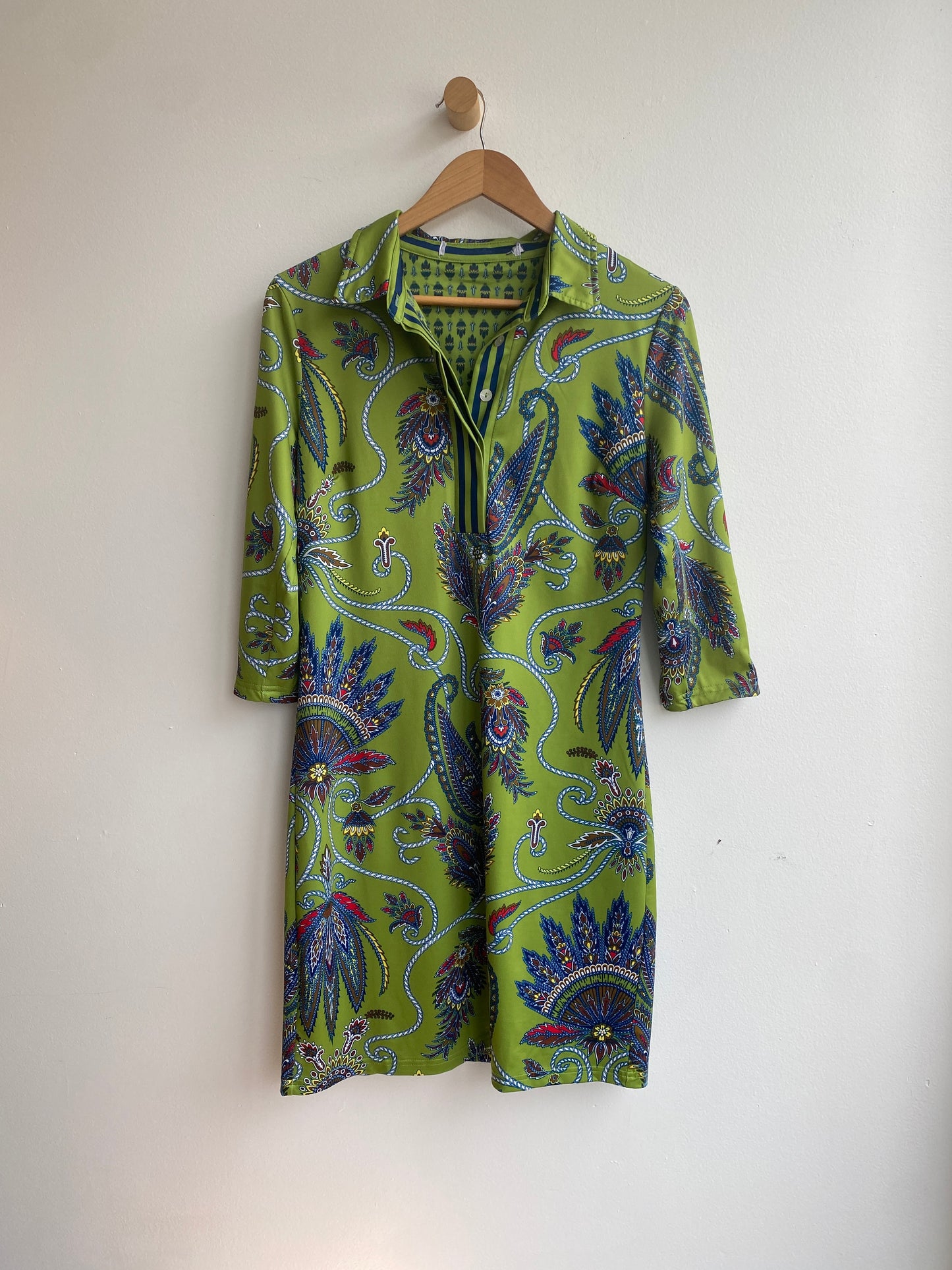 Green paisley dress SS1-2