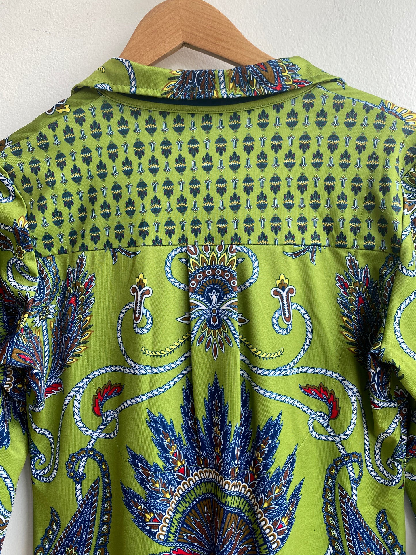 Green paisley dress SS1-2