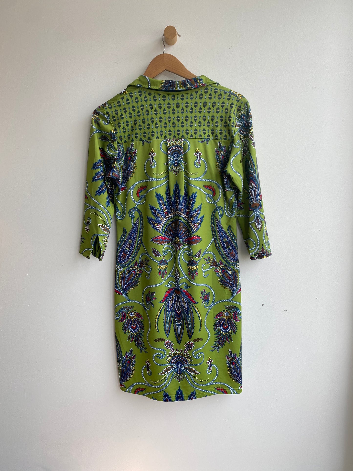 Green paisley dress SS1-2
