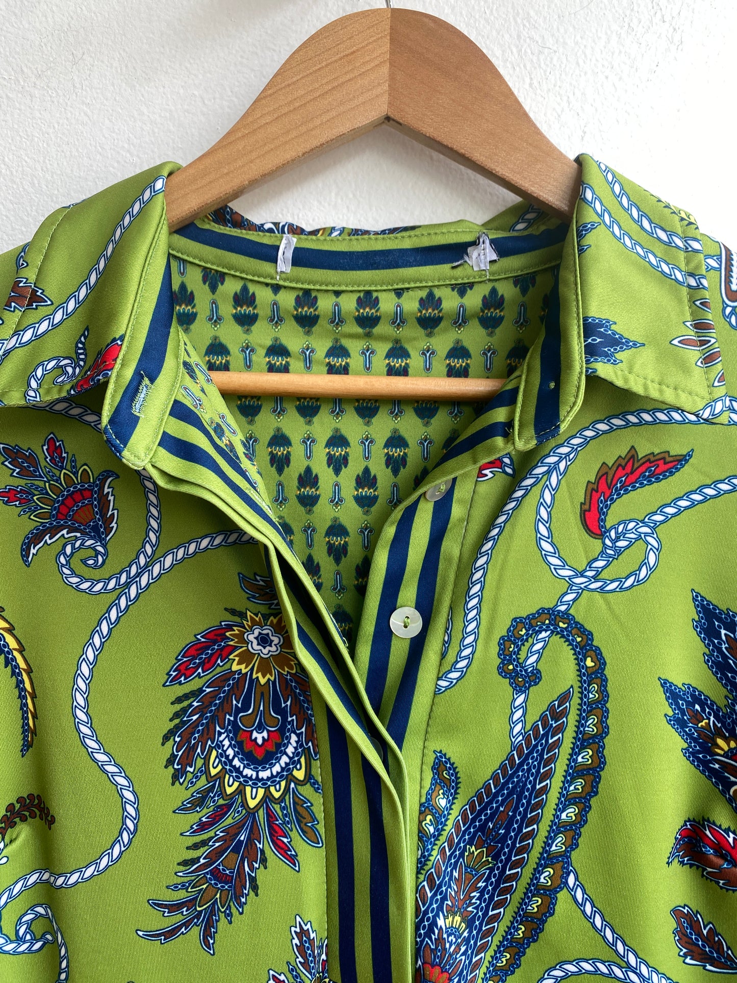 Green paisley dress SS1-2