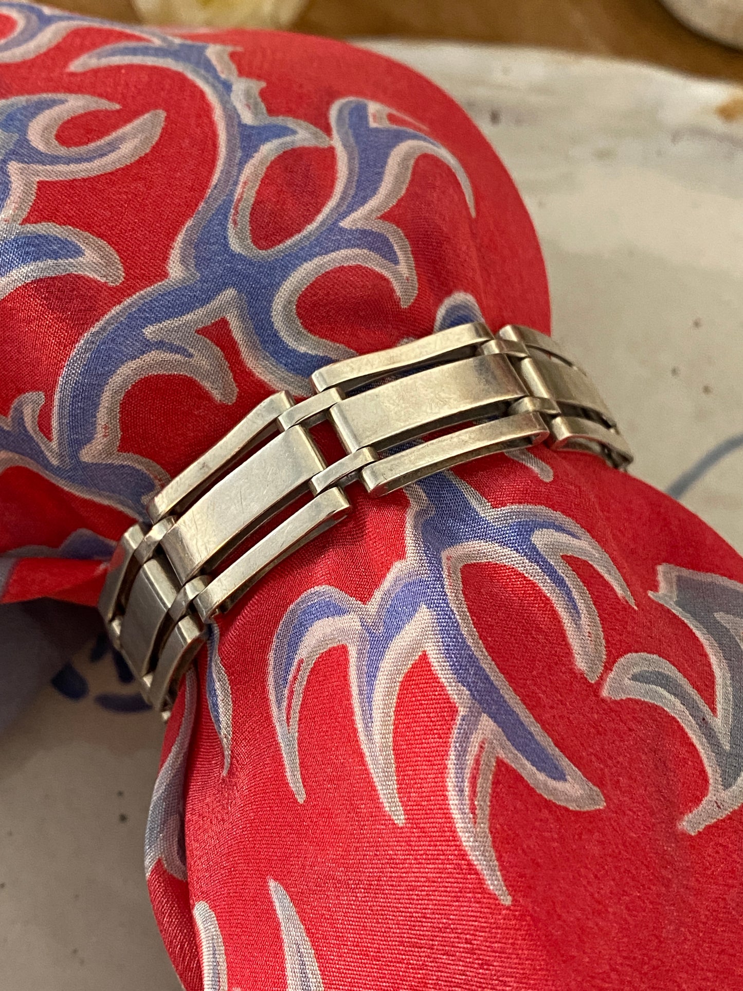 Silver link bracelet