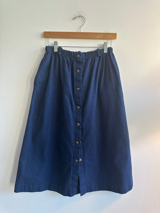 Denim Snap Skirt SS1-2