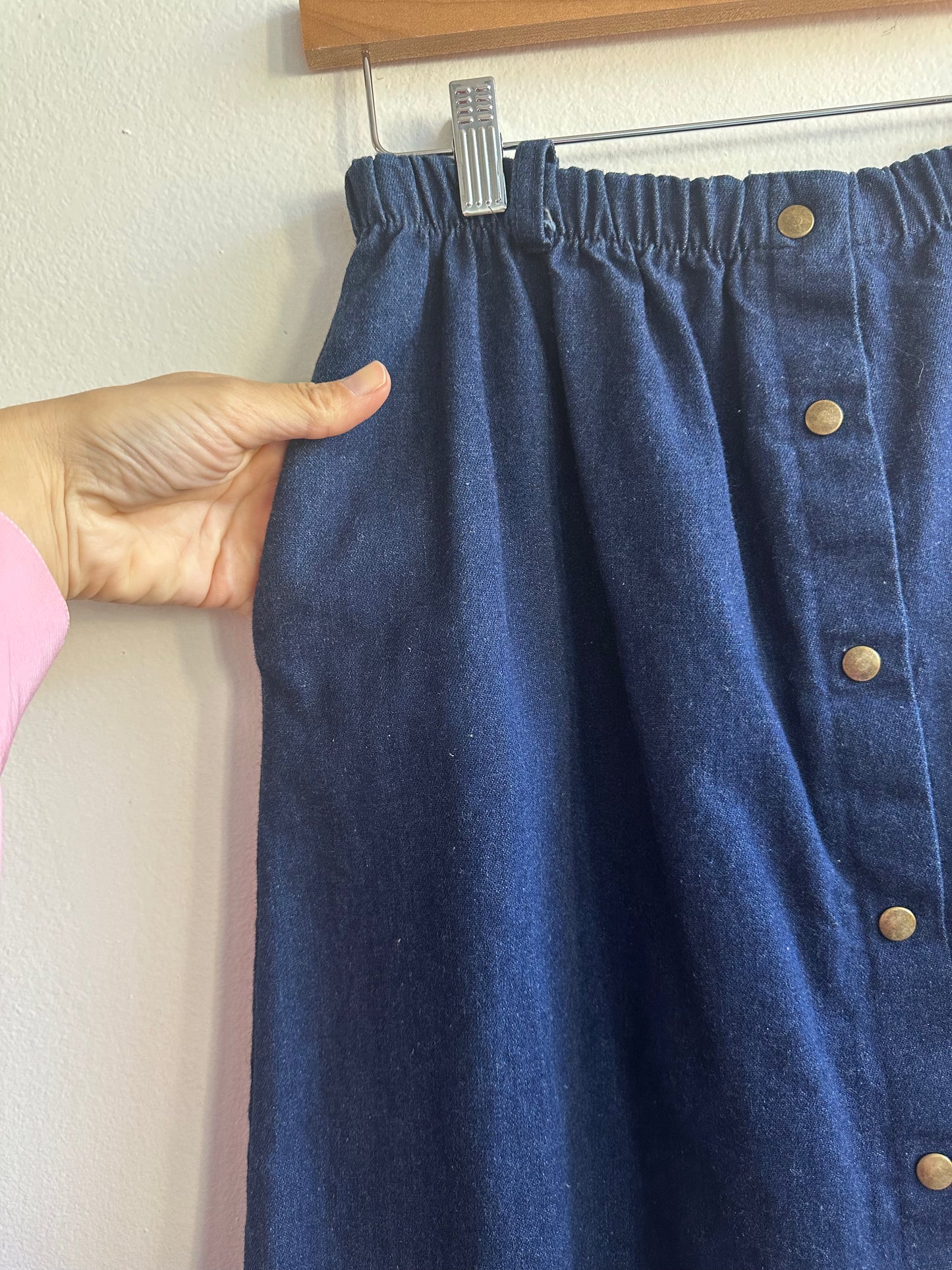 Denim Snap Skirt SS1-2